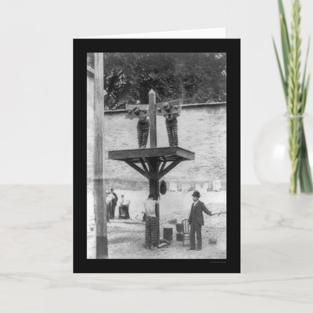 Whipping Post in Delaware 1907 Card (Front)