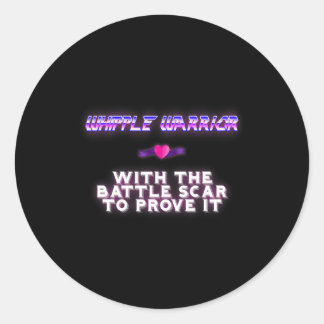 Whipple Warrior Pancreatic Cancer Awareness   Classic Round Sticker