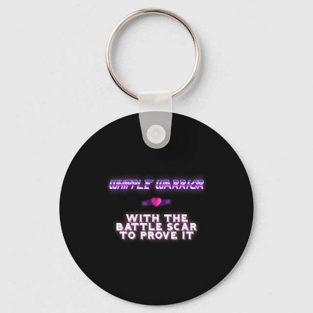 Whipple Warrior Pancreatic Cancer Awareness   Key Ring (Front)