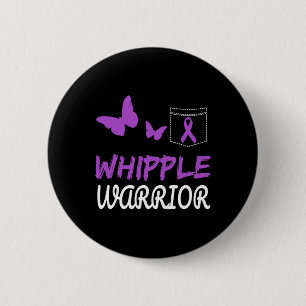 Whipple Warrior Purple Ribbon Pancreatic Cancer Aw 6 Cm Round Badge