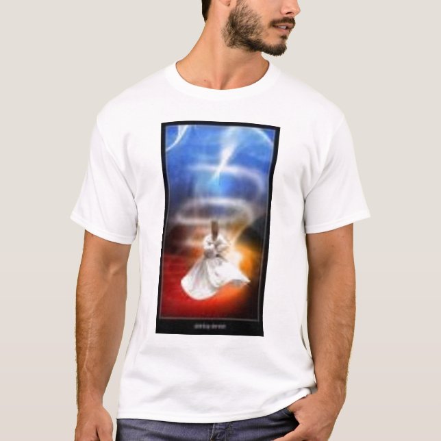 whirl whirling dervish turkish zikr dhikr tasawuff T-Shirt (Front)