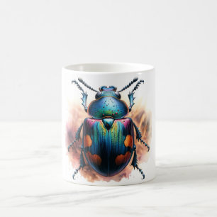 Whirligig Beetle 050624IREF101 - Watercolor Coffee Mug