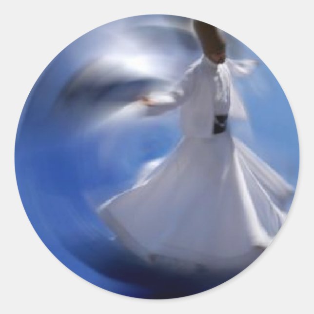 whirling_dervish classic round sticker (Front)