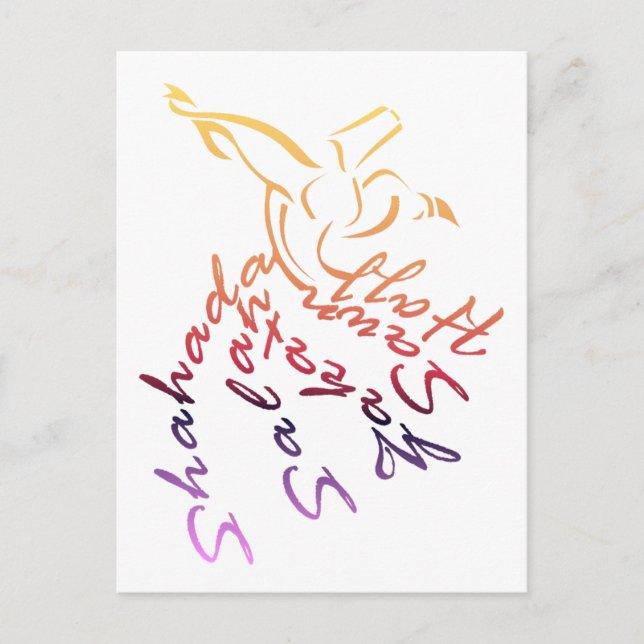 Whirling Dervish Postcard (Front)