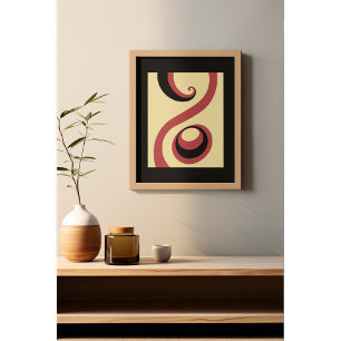Whirling in Harmony: Bold Abstract Poster Set I