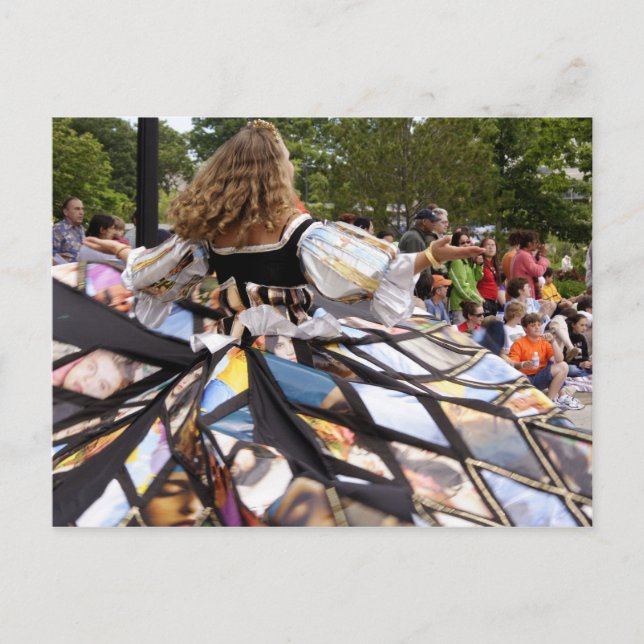 Whirling Lady #1 Postcard (Front)