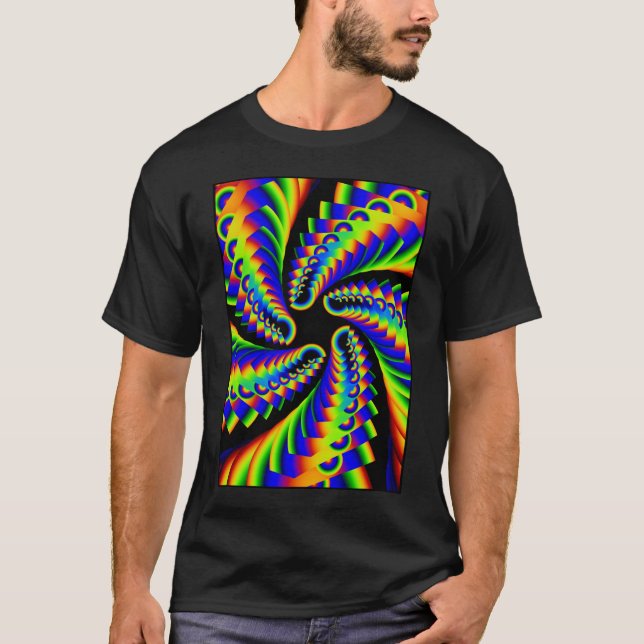 whirling rainbow pentacle 4 T-Shirt (Front)