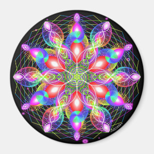 Whirling Rainbow Woman Magnet