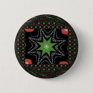 Whirling stars background 6 cm round badge