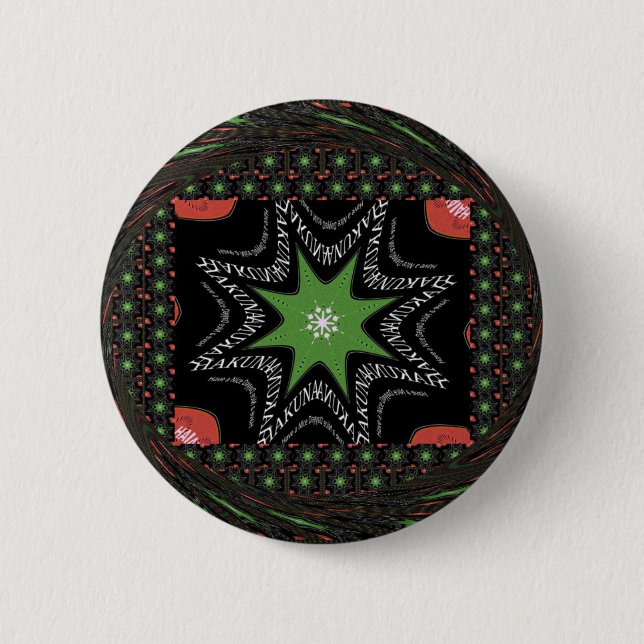 Whirling stars background 6 cm round badge (Front)