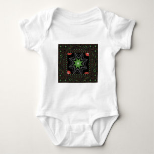 Whirling stars background baby bodysuit