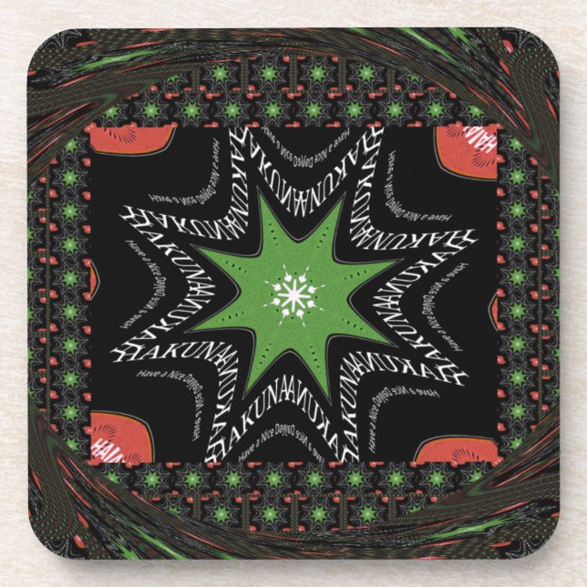 Whirling stars background coaster (Front)