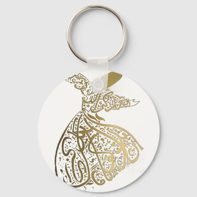 Whirling Sufi Dervish Key Ring (Front)