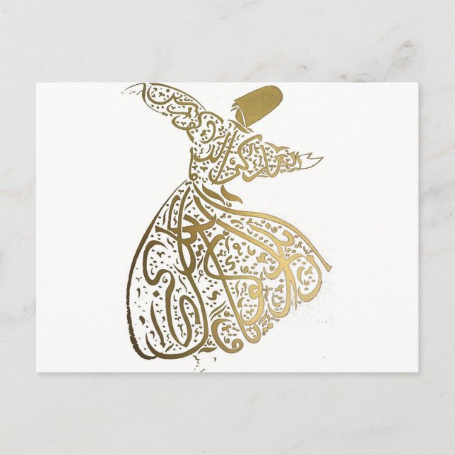 Whirling Sufi Dervish Postcard (Front)