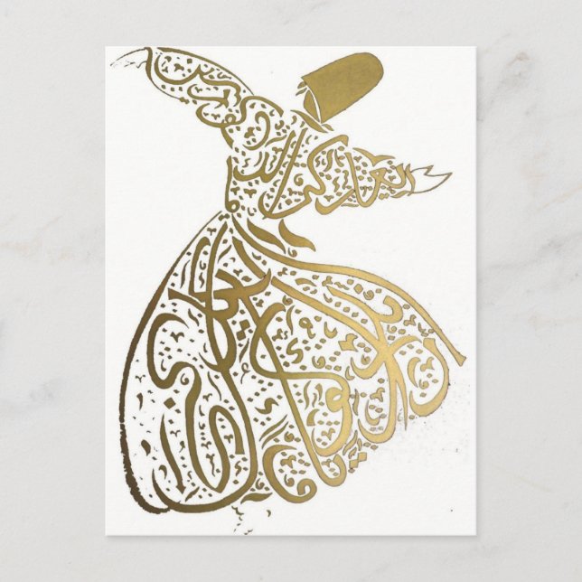Whirling Sufi Dervish Postcard (Front)