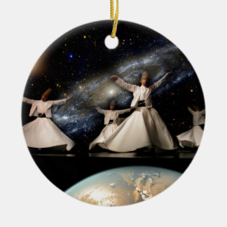 Whirling Universe Ceramic Tree Decoration