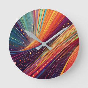 Whirlpool Abstract Round Clock
