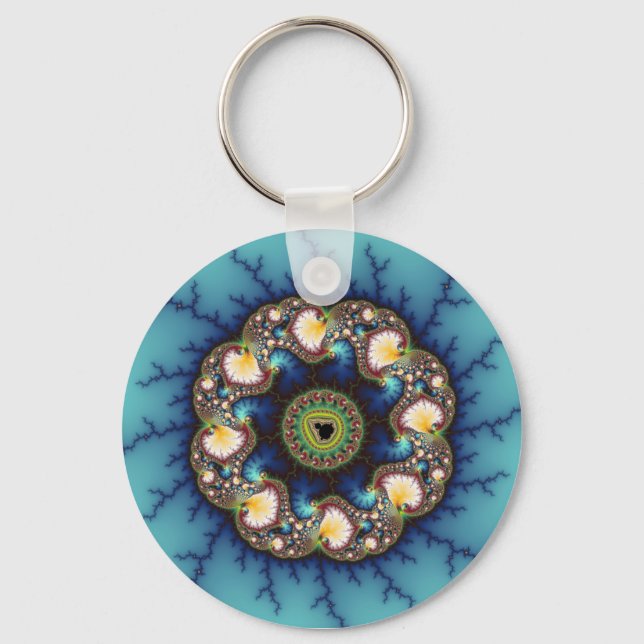 Whirlpool - Fractal Key Ring (Front)