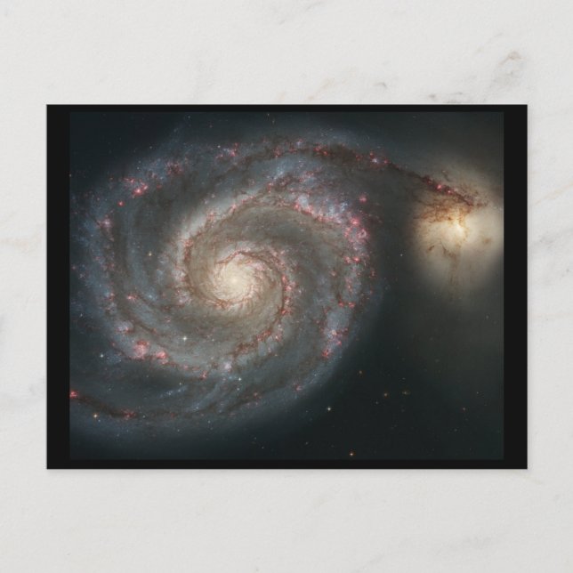Whirlpool Galaxy (M51) Postcard (Front)