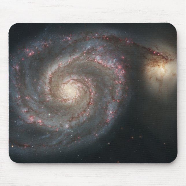 Whirlpool Galaxy (Messier 51A) Mouse Mat (Front)