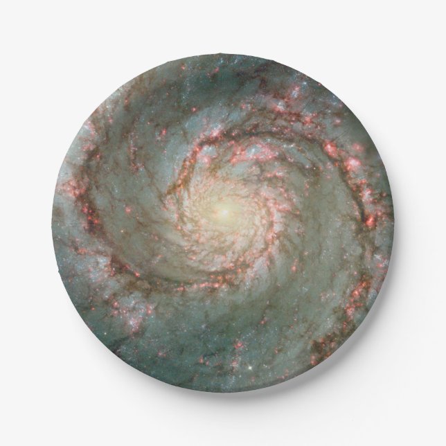 Whirlpool galaxy paper plate (Front)