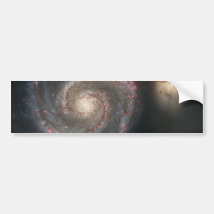Whirlpool Galaxy (Space) (Universe) (Messier 51A) Bumper Sticker