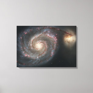 Whirlpool Galaxy (Space) (Universe) (Messier 51A) Canvas Print