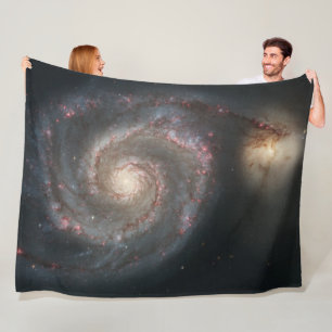 Whirlpool Galaxy (Space) (Universe) (Messier 51A) Fleece Blanket