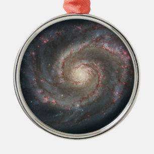 Whirlpool Galaxy (Space) (Universe) (Messier 51A)  Metal Tree Decoration