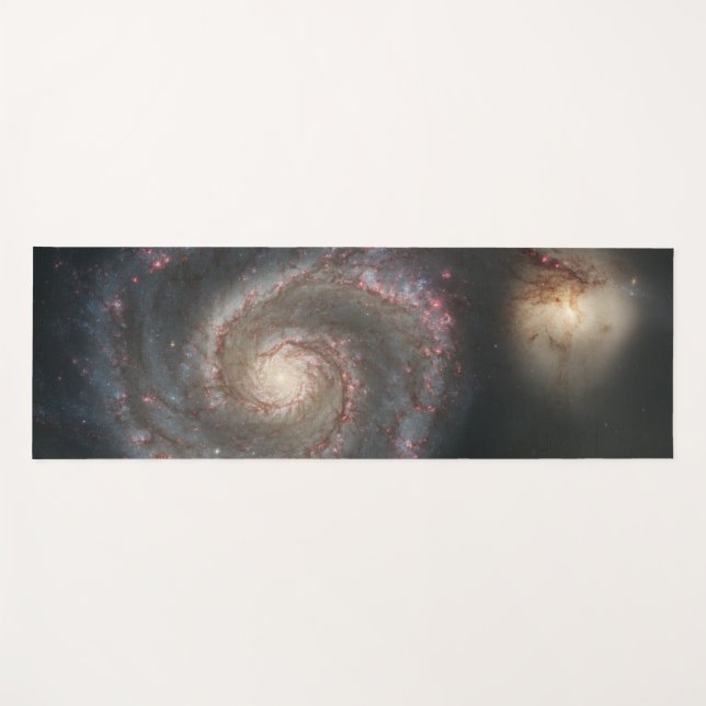 Whirlpool Galaxy (Space) (Universe) (Messier 51A) Yoga Mat (Front (Horizontal))