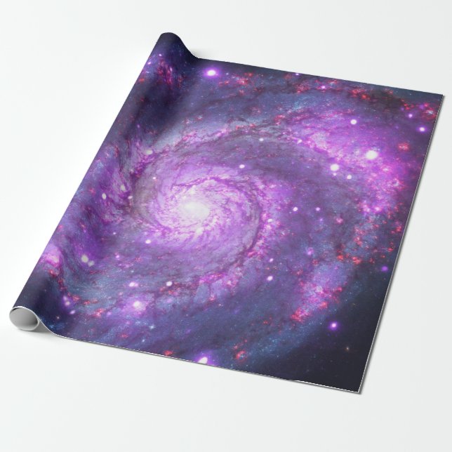 Whirlpool Galaxy Wrapping Paper (Unrolled)