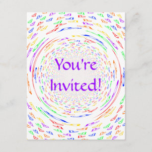 Whirlpool Hearts Invitation