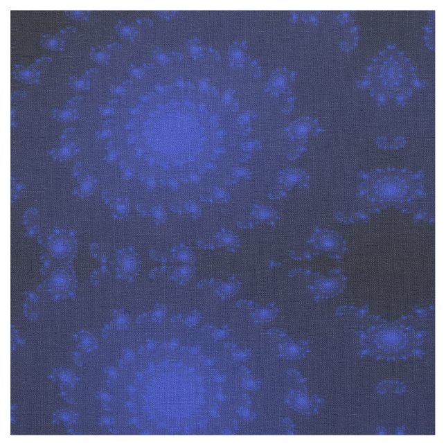 Whirlpool Ocean Depths Fractal patterned Fabric (Close Up)