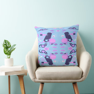 Whirlpool Weather Blue Lilac Pink Indigo White Cushion