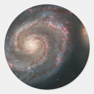 whirlpoolgalaxy classic round sticker