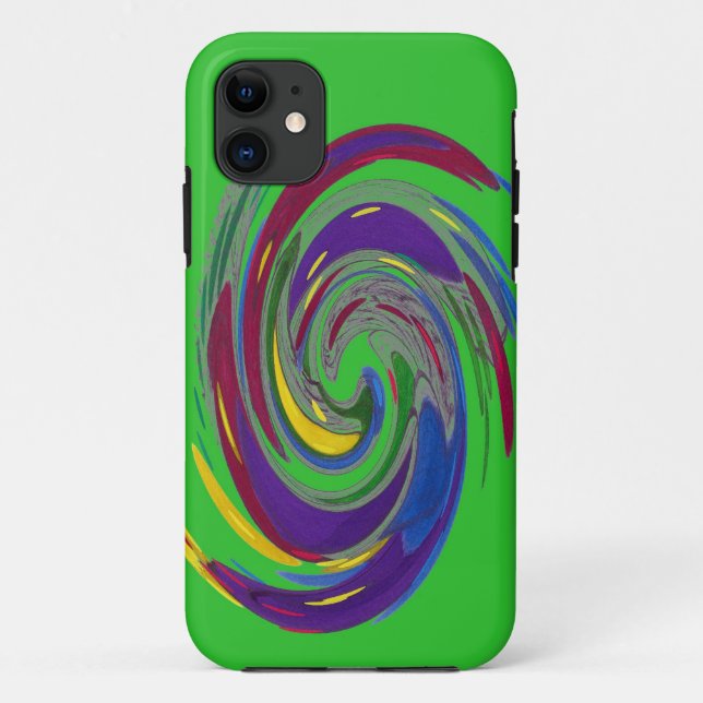Whirlwind Green Case-Mate iPhone Case (Back)