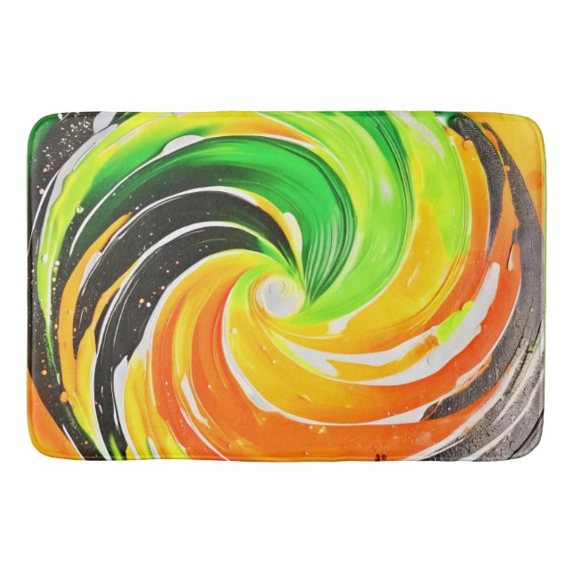 Whirlwind of Colour Bath Mat (Front)