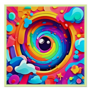 Whirlwind of Colourful Imagination Poster