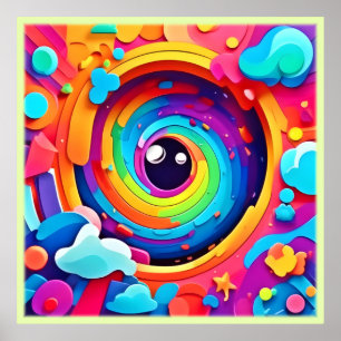 Whirlwind of Colourful Imagination Poster