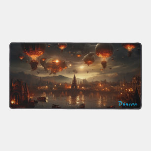 Whirlwind of Gears Steampunk Air Struggle Desk Mat