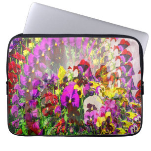 Whirlwind of Pansies..... Laptop Sleeve