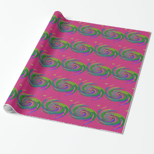Whirlwind Pink Wrapping Paper