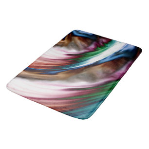 Whirlwind Rainbow Golden Snow Bath Mat