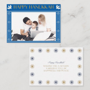 Whishing Happiness Peace Hanukkah Card
