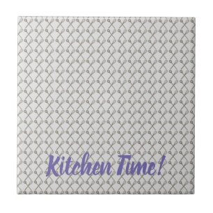 Whisk and Cooking Spoon Pattern for Kitchen Chefs Tile