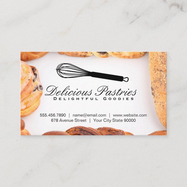 Whisk and Pastry Executive Chef Business Card (Front)