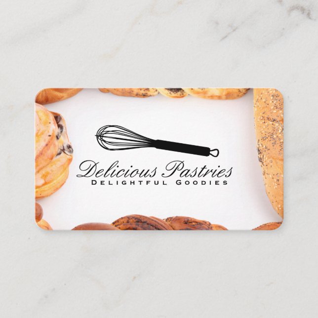 Whisk and Pastry Executive Chef Business Card (Front)