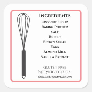 Whisk Bakery Product Label Ingredients