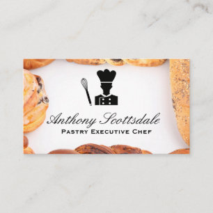 Whisk Chef Icon   Pastries Business Card