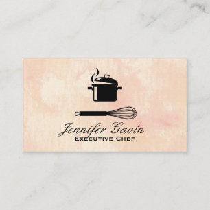 Whisk Executive Chef Cooking Pot Business Card